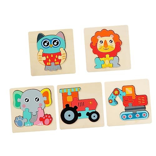 5 Stück Teiliges Holzpuzzle Tiermotiv für Frühkindliche Logikspielzeuge Lernspielzeug Kognitiven Fähigkeiten Für Vorschulkinder und Kleinkinder Sensory für Kreatives 5 Stück Teiliges Holzpuzzle Tiermotiv für Frühkindliche Logikspielzeuge Lernspielzeug Kognitiven Fähigkeiten Für Vorschulkinder und Kleinkinder Sensory für Kreatives von YARNOW