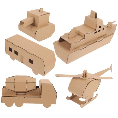 YARNOW 3D Papierpuzzle Auto Modell Spielzeug für Kinder Kreatives Selbstgemacht Zusammenbau Spielzeug Fördert Praktische Fähigkeiten und Kreativität für Jungen und Mädchen von YARNOW