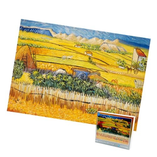500 Stück Teile Puzzle aus Papier Lehrreiches Jigsaw Puzzle mit Feld Village für Erwachsene und Langlebig und Präzise Geschnitten für Kreative Freizeitgestaltung 500 Stück Teile Puzzle aus Papier Lehrreiches Jigsaw Puzzle mit Feld Village für Erwachsene und Langlebig und Präzise Geschnitten für Kreative Freizeitgestaltung von YARNOW
