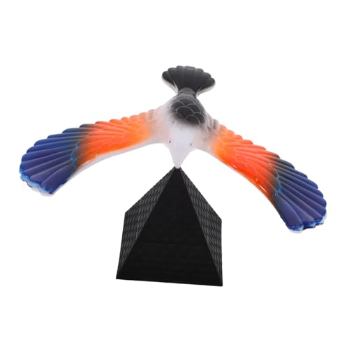 Balancierender Adler mit Pyramidenständer Neuartiges Tischspielzeug für Büro und Zuhause aus Robustem Material Fördert Kreativität und Interaktive für Eltern von YARNOW