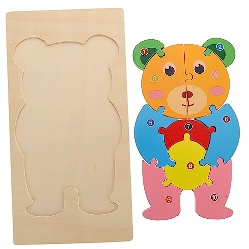 Holzpuzzle für Lernspielzeug Bär Form Spielerisches Erkennen von Tieren und Verkehrsmitteln Fördert Hand Augen Koordination und Farberkennung Jahren Holzpuzzle für Lernspielzeug Bär Form Spielerisches Erkennen von Tieren und Verkehrsmitteln Fördert Hand Augen Koordination und Farberkennung Jahren von YARNOW