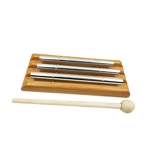 Trio Glockenspiel Xylophon Percussion Holzspielzeug für Kleinkinder Interaktives Musikalisches mit Noten Metallrohren Fördert die Musikalische Entwicklung und Kreativität von YARNOW