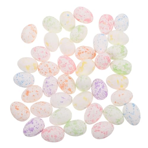 YARNOW 1 Osterei-Geschenkpaket Schaumeier zum Basteln Mini -Schäume Eierdekorationen Eierdekorationsornamente kreativer Eierdekorationsfüller Ostereianordnung Plastik von YARNOW
