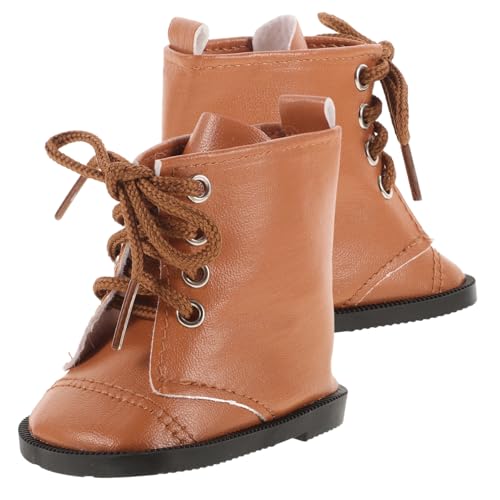 YARNOW 1 Paar Schuhe Miniaturschuhe für Puppen Stilvolle PU Stiefel Dekorative Accessoires für DIY Miniaturhaus Langlebig und Bequem für Puppen YARNOW 1 Paar Schuhe Miniaturschuhe für Puppen Stilvolle PU Stiefel Dekorative Accessoires für DIY Miniaturhaus Langlebig und Bequem für Puppen von YARNOW