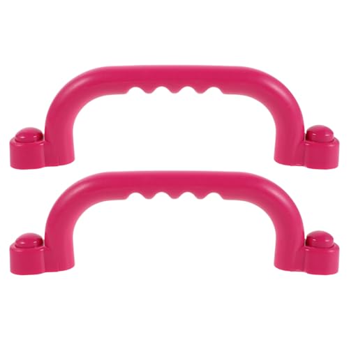 YARNOW 1 Paar Sicherheitsgriffe für Kinderspielplätze – Schaukel-Set, Klettergerüst, Handgriff, Kunststoff-Haltegriffe für Spielhaus im Freien, Klettergerüst, Rosa von YARNOW