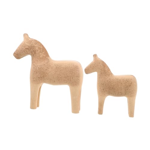 YARNOW 1 Paar Skandinavisches Holzpferd Figur YARNOW 1 Paar Skandinavisches Holzpferd Figur von YARNOW