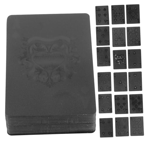 YARNOW 1 Packung wasserdichte Pokerkarten aus Kunststoff Langlebig und Leicht für Outdoor Spiele Einzigartiges Design mit Muster für Brettspiele und Freizeitaktivitäten von YARNOW