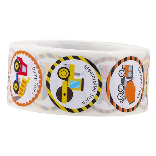 YARNOW 1 Rolle Belohnungssticker Baustellenfahrzeuge für Vielseitig Einsetzbar Schule und Zuhause für Kreative Bastelprojekte und Partys YARNOW 1 Rolle Belohnungssticker Baustellenfahrzeuge für Vielseitig Einsetzbar Schule und Zuhause für Kreative Bastelprojekte und Partys von YARNOW