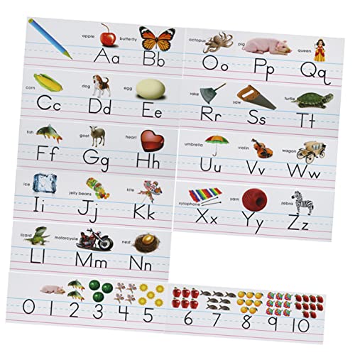 YARNOW 1 Satz Alphabet Lernkarten für Frühes Lernen mit Zahlen und Buchstaben für Kindergarten Bildern Kognitiven Entwicklung YARNOW 1 Satz Alphabet Lernkarten für Frühes Lernen mit Zahlen und Buchstaben für Kindergarten Bildern Kognitiven Entwicklung von YARNOW