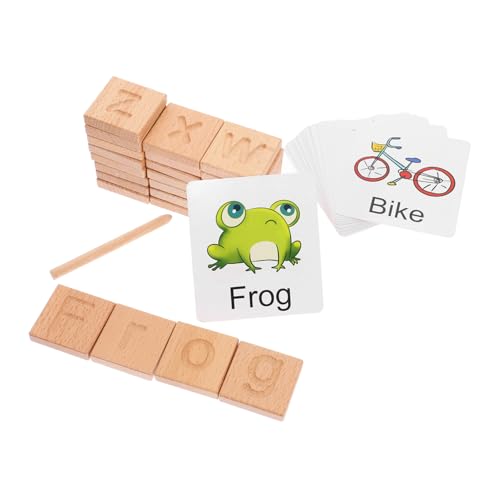 YARNOW 1 Satz Alphabet Nachziehspielzeug Doppelseitiges Lernspiel für Fördert Schreiben und Spelling Aufbewahrungsbox für Vorschulkinder und Frühkindliche Bildung von YARNOW