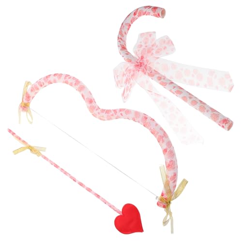 YARNOW 1 Satz Amor- - und Bogen-Set Amor-Accessoires für Frauen Stütze Amor Bausatz Herz Kostüm Cosplay Bogen des Amors Amor Zubehör Amor-Halloween-Kostüm Stoff von YARNOW