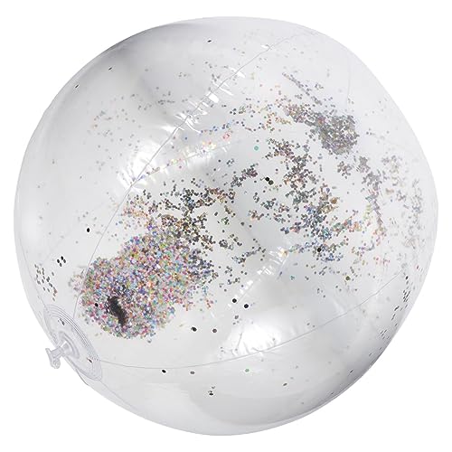 YARNOW 1 Satz Aufblasbarer Paillettenstrandball Und lustiger Wasserball Strandball- Bälle für Wasserbälle aufblasbar Strand-Billardball Wasserball für Pool Plastik von YARNOW