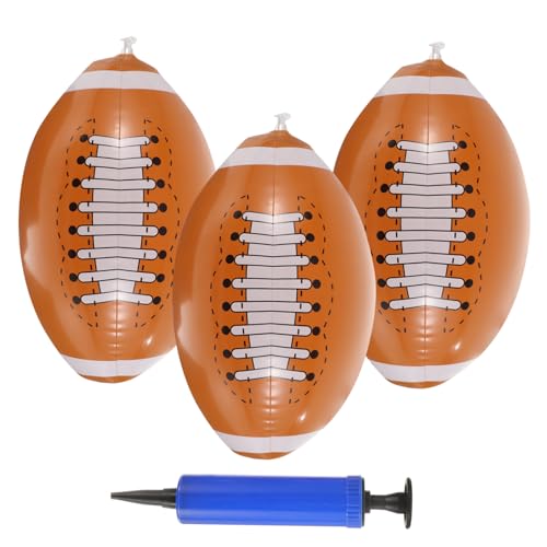 YARNOW 1 Satz Aufblasbares Rugby- Ball Strand-Pool- aufblasbarer Wasserball aufblasbare Spielzeuge für Bälle für Kleinkinder Strandbälle Plastik YARNOW 1 Satz Aufblasbares Rugby- Ball Strand-Pool- aufblasbarer Wasserball aufblasbare Spielzeuge für Bälle für Kleinkinder Strandbälle Plastik von YARNOW