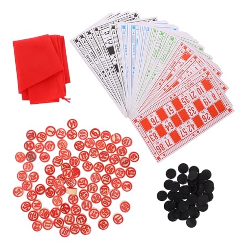 YARNOW 1 Satz Bingo -Brettspiel für Flecken Zug Brettspiele Plastik rot von YARNOW