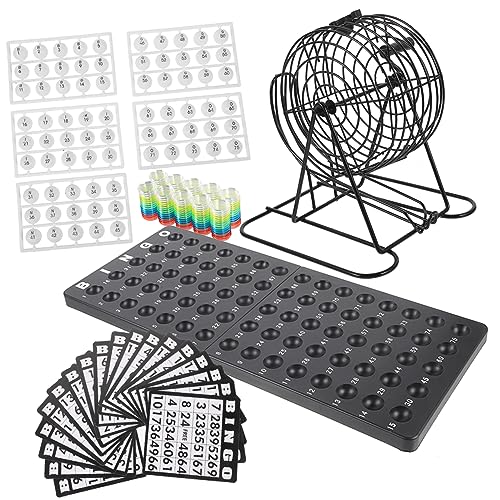 YARNOW Bingo Spielset für Familien Brettspiel mit Bingo Kugeln und Rollkäfig für Partys und Spieleabende YARNOW Bingo Spielset für Familien Brettspiel mit Bingo Kugeln und Rollkäfig für Partys und Spieleabende von YARNOW