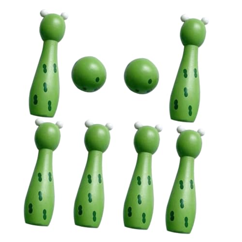 YARNOW 1 Satz Bowling für Teiliges Holzspielzeug Bowling mit Pins und Kugeln Indoor Sportspielzeug für Eltern Interaktion und Spaß zu Hause YARNOW 1 Satz Bowling für Teiliges Holzspielzeug Bowling mit Pins und Kugeln Indoor Sportspielzeug für Eltern Interaktion und Spaß zu Hause von YARNOW
