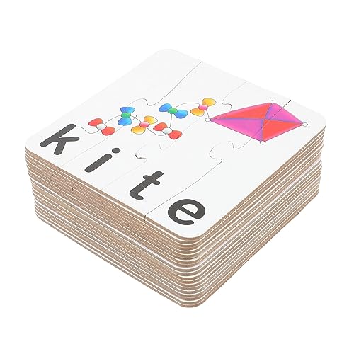 YARNOW 1 Satz Buchstabenpuzzle Rechtschreibpuzzle Alphabet Rechtschreibkarten Buchstaben Zuordnungsspielzeug Lernspielzeug Kinderspielzeug Wort von YARNOW