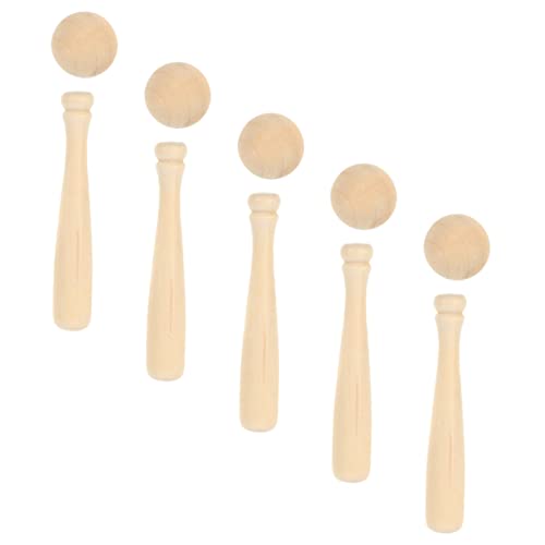 YARNOW 1 Satz DIY Holz Baseball und Modellset für Teiliges Graffiti Malset Kreativität und Spielspaß für Eltern Junge Mädchen Aktivitäten von YARNOW
