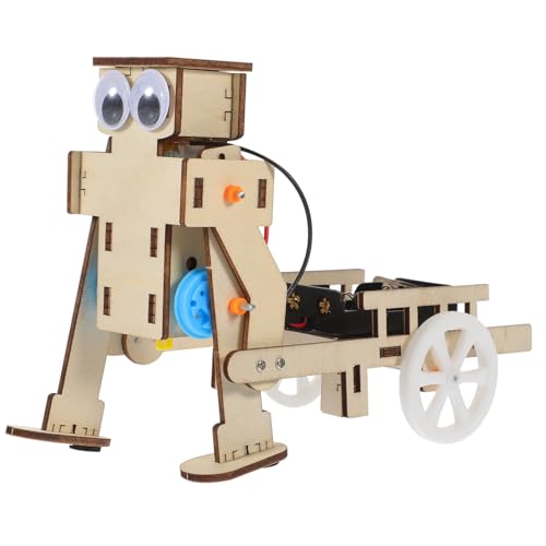YARNOW 1 Satz DIY Robot Bausatz für Selbstmontage Roboter mit Motor Lernspielzeug für Frühe Bildung Kreatives Holzpuzzle Technik Experimentierkasten für Spielerisches Lernen YARNOW 1 Satz DIY Robot Bausatz für Selbstmontage Roboter mit Motor Lernspielzeug für Frühe Bildung Kreatives Holzpuzzle Technik Experimentierkasten für Spielerisches Lernen von YARNOW