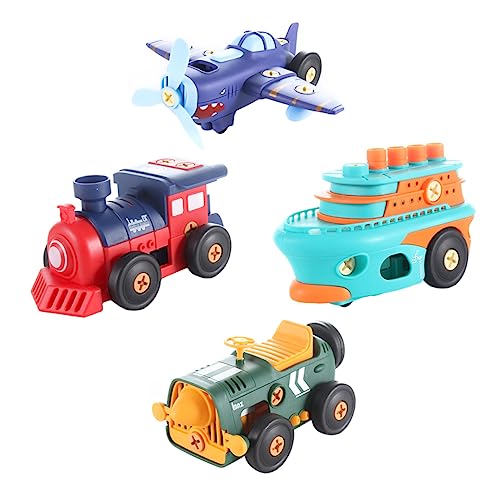 YARNOW 1 Satz DIY Spielzeugset für Retro Zug und Flugzeug Kreative Zusammenbau Spielzeuge Fördert Fantasie und Kreativität für Jungen und Mädchen von YARNOW