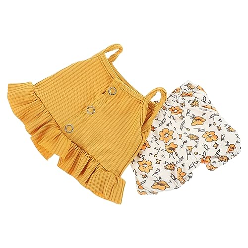 YARNOW 1 Satz Dekoratives Puppenkleidungsset Teiliges Outfit mit Oberteil und Kurzen Hosen für Puppen und Langlebig zum Dekorieren von Puppen von YARNOW
