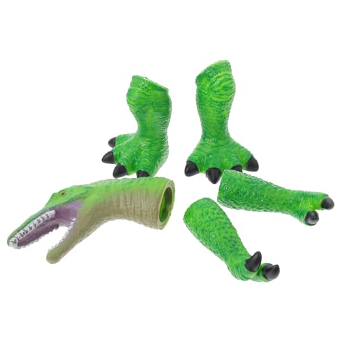 YARNOW 1 Satz Dinosaurier Handpuppen Teiliges Realitätsnahes Tierpuppenspielzeug für Interaktives Fördert Kreativität und Bindung zwischen Eltern und Kindern Farben Robust und Langlebig von YARNOW