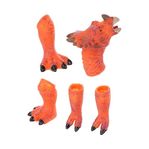 YARNOW 1 Satz Dinosaurier Handpuppen für Interaktives Dino mit Lebensechtem Design Auge Koordination zu Fördern für Jungen von YARNOW