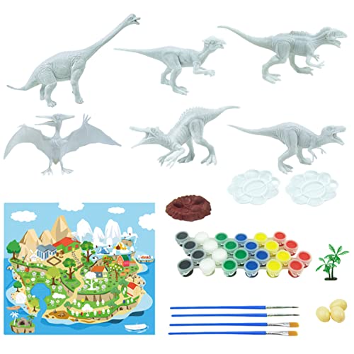 YARNOW 1 Satz Dinosaurier Malset Teiliges Set für Farbige Zeichenspielzeuge mit Dinosaurier Modellen Lernspielzeug Kreativität und Motorik für Jungen und Mädchen YARNOW 1 Satz Dinosaurier Malset Teiliges Set für Farbige Zeichenspielzeuge mit Dinosaurier Modellen Lernspielzeug Kreativität und Motorik für Jungen und Mädchen von YARNOW