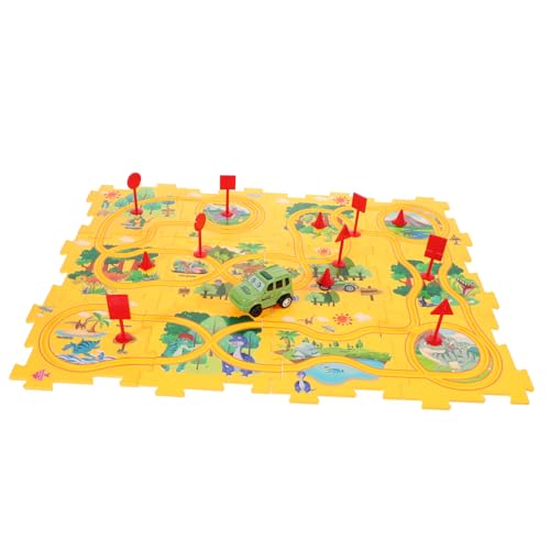 YARNOW 1 Satz Dinosaurier Puzzlebahn Spielset Teiliges Kreatives für Fördert Logisches und Sicheres mit Bunten Puzzle Elementen für Stadtgeographie YARNOW 1 Satz Dinosaurier Puzzlebahn Spielset Teiliges Kreatives für Fördert Logisches und Sicheres mit Bunten Puzzle Elementen für Stadtgeographie von YARNOW