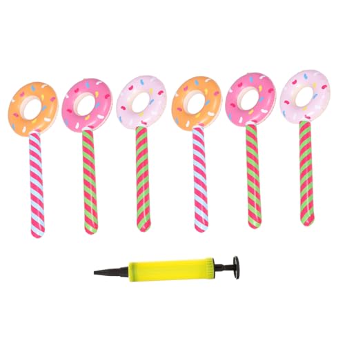 YARNOW 1 Satz Donut Cheer Stick Spielzeugballons Mit Saugnäpfen Partyzubehör Riesige Süßigkeiten Lutscher Aufblasbare Donut Lutscherstäbchen Boom Stick Pool Aufblasstäbe Donut YARNOW 1 Satz Donut Cheer Stick Spielzeugballons Mit Saugnäpfen Partyzubehör Riesige Süßigkeiten Lutscher Aufblasbare Donut Lutscherstäbchen Boom Stick Pool Aufblasstäbe Donut von YARNOW