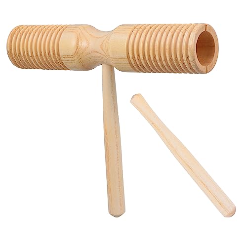 YARNOW 1 Satz Doppelringspielzeug Musikspielzeug aus Holz Musikspielzeug für Musikinstrumente aus Holz orff Percussion Schlaginstrument hölzern von YARNOW