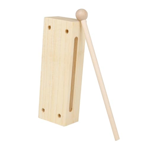 YARNOW 1 Satz Doppelter Ton Bangzi Rhythmusblock mit Schlägel Perkussionsblock aus Holz zweifarbiges Percussion-Instrument Angebot für den Musikunterricht Schlaginstrument Beige YARNOW 1 Satz Doppelter Ton Bangzi Rhythmusblock mit Schlägel Perkussionsblock aus Holz zweifarbiges Percussion-Instrument Angebot für den Musikunterricht Schlaginstrument Beige von YARNOW