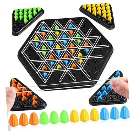 YARNOW 1 Satz Dreieckskettenschach Dreiecksschachspiel Brettspiele Für Den Familienabend Ketten-dreieck-Spiel Dreieck-steckspiel Dreieck-brettspiel Strategisch Plastik YARNOW 1 Satz Dreieckskettenschach Dreiecksschachspiel Brettspiele Für Den Familienabend Ketten-dreieck-Spiel Dreieck-steckspiel Dreieck-brettspiel Strategisch Plastik von YARNOW
