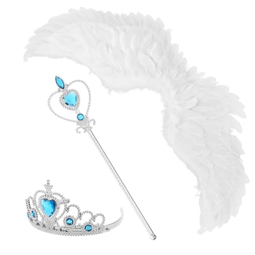 YARNOW 1 Satz Engelsflügel Kostümset für Teiliges Accessoire mit Kopfband für Karneval Halloween und Cosplay Lebensechte Ausführung YARNOW 1 Satz Engelsflügel Kostümset für Teiliges Accessoire mit Kopfband für Karneval Halloween und Cosplay Lebensechte Ausführung von YARNOW