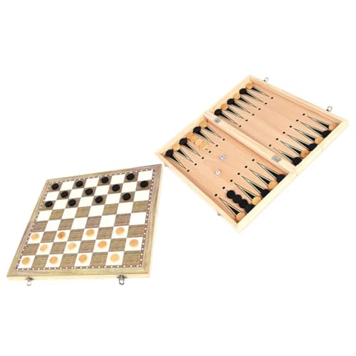 YARNOW 1 Satz Faltbares Schachspiel für Schachspiel Geeignet für Anfänger und Sicheres Design für Reisen und Familienaktivitäten von YARNOW