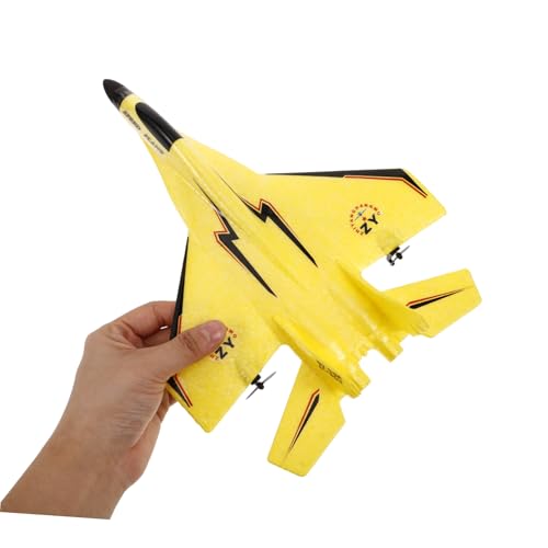 YARNOW 1 Satz Ferngesteuerte Schaumflugzeuge Flugzeug Flugzeug Kinderspielzeug Flugzeugspielzeug Werfen Spielzeugflugzeug Spielzeugflugzeuge Leuchtendes Flugzeugspielzeug Gelb Schaum von YARNOW