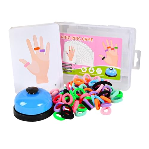 YARNOW Lehrspielzeug Satz für Kinder Langlebiges Fingerring Spielzeug zur Fingerkoordination und Interaktion für Frühe Bildung und Stressabbau YARNOW Lehrspielzeug Satz für Kinder Langlebiges Fingerring Spielzeug zur Fingerkoordination und Interaktion für Frühe Bildung und Stressabbau von YARNOW