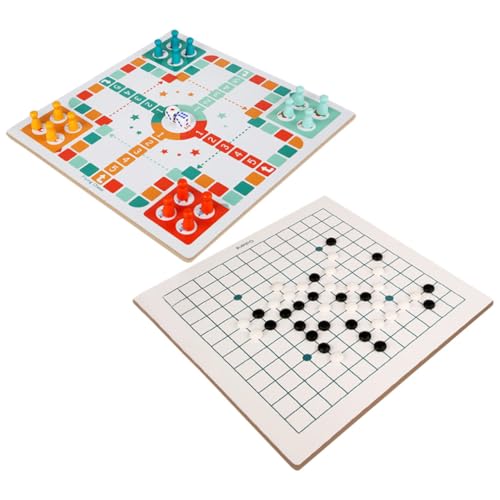 YARNOW 1 Satz Fliegendes Schach und Fünf in Reihe Brettspiel Interaktives Lernspielzeug für Sicheres Bunte Ausführung von YARNOW