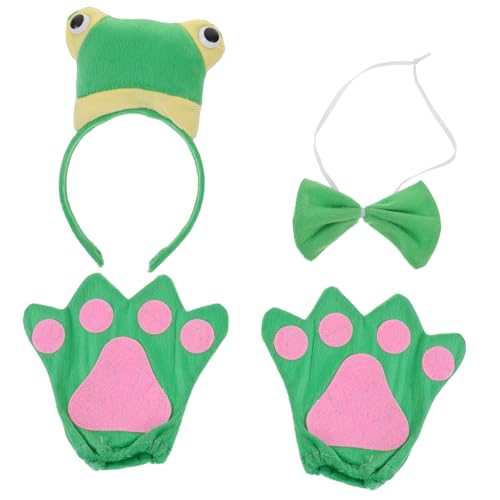 YARNOW 1 Satz Frosch-stirnband-set Froschkostüm Froschparty -dekorationen Frosch Kostüm Frosch Stirnband Tierkostüm Für Kinderkostüm Für Cosplay Frosch-outfit Grün Stoff YARNOW 1 Satz Frosch-stirnband-set Froschkostüm Froschparty -dekorationen Frosch Kostüm Frosch Stirnband Tierkostüm Für Kinderkostüm Für Cosplay Frosch-outfit Grün Stoff von YARNOW