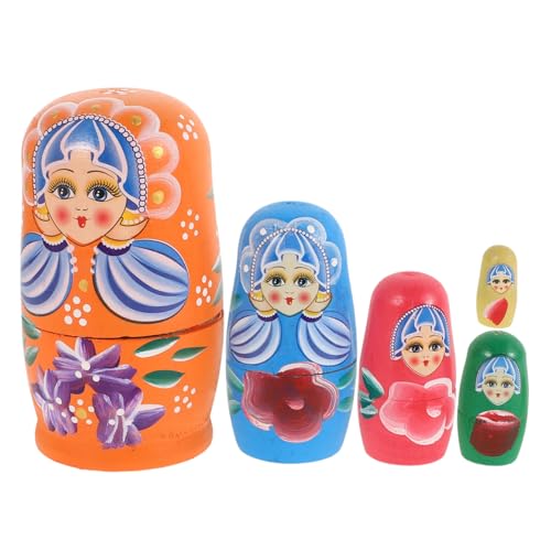 YARNOW 1 Satz Handbemaltes Nistbaby Weihnachts-nistpuppe Nistpuppen Für Handgefertigtes Halloween-wunschgeschenk Bastelset Für Nistspielzeug -Kits Hölzern YARNOW 1 Satz Handbemaltes Nistbaby Weihnachts-nistpuppe Nistpuppen Für Handgefertigtes Halloween-wunschgeschenk Bastelset Für Nistspielzeug -Kits Hölzern von YARNOW