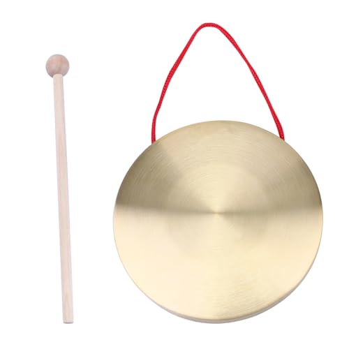YARNOW 1 Satz Handgong aus Kupfer mit Rundem Spielhammer Perkussionsinstrument für Kreative Musikalische Entwicklung von Kindern für Schule und Zuhause von YARNOW