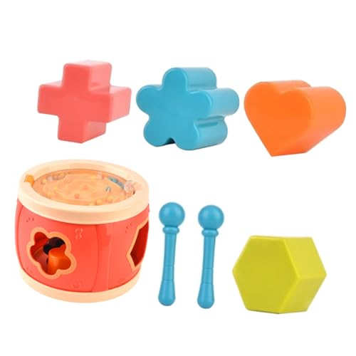 YARNOW 1 Satz Handtrommel Multifunktionale Musikspielzeug für Jungen Fördert Musikalität und Hörvermögen für Geburtstagsgeschenke und Feiertage von YARNOW