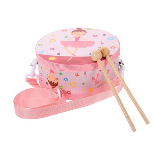 YARNOW 1 Satz Handtrommel Trommel sensorisches Musikinstrument Schlaginstrument Trommelspielzeug für Babys Holzhandtrommel für Stoff Rosa YARNOW 1 Satz Handtrommel Trommel sensorisches Musikinstrument Schlaginstrument Trommelspielzeug für Babys Holzhandtrommel für Stoff Rosa von YARNOW