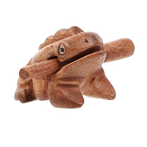 YARNOW 1 Satz Hölzernes Glücksfroschspielzeug Waldfrösche Soundspielzeug Handperkussionsinstrumente Frosch Musikinstrument Frosch Froschverzierung Schlaginstrument Braun YARNOW 1 Satz Hölzernes Glücksfroschspielzeug Waldfrösche Soundspielzeug Handperkussionsinstrumente Frosch Musikinstrument Frosch Froschverzierung Schlaginstrument Braun von YARNOW
