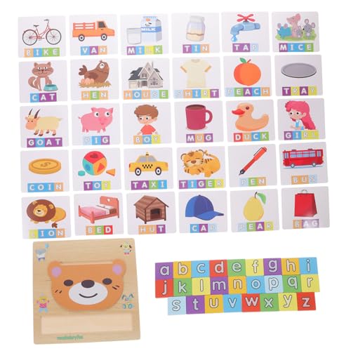YARNOW 1 Satz Holz Alphabet Lernspielzeug Puzzle für Pädagogisches Sprachkenntnissen und Eltern Interaktion YARNOW 1 Satz Holz Alphabet Lernspielzeug Puzzle für Pädagogisches Sprachkenntnissen und Eltern Interaktion von YARNOW