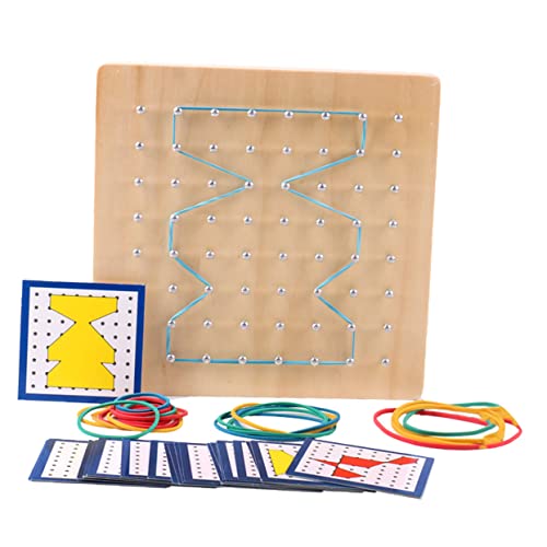 YARNOW 1 Satz Holz Geoboard Nagelbrett Geometrische Form Lernspielzeuge für Montessori Mathe Lernwerkzeug Räumlichen Wahrnehmung und Geometrischer YARNOW 1 Satz Holz Geoboard Nagelbrett Geometrische Form Lernspielzeuge für Montessori Mathe Lernwerkzeug Räumlichen Wahrnehmung und Geometrischer von YARNOW