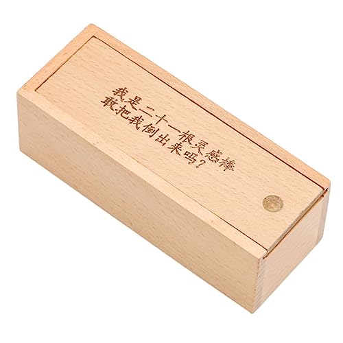 YARNOW 1 Satz Holz Iq Puzzle Box Kreatives Lernspielzeug für Erwachsene Holzstäbchen Fördert und Geduld für Unterhaltung und Logiktraining von YARNOW