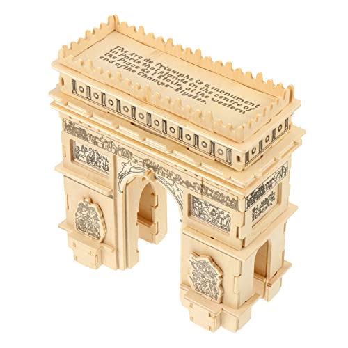 YARNOW 1 Satz Holz Puzzle DIY Triumphal Arch Modell für Erwachsene Kreatives Lernspielzeug für Familien und Dekoration von YARNOW