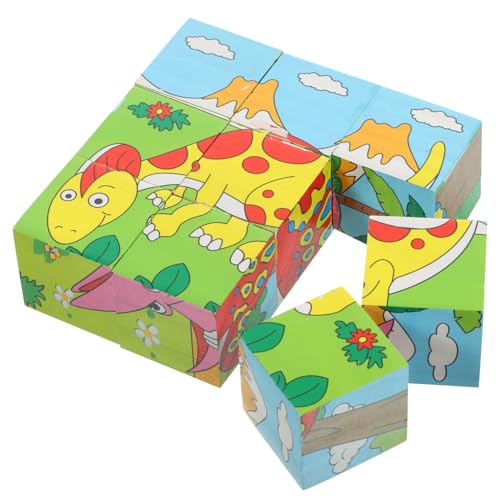 YARNOW 1 Satz Holzpuzzle für Kleinkinder Teiliges Montessori Puzzle mit Bunten Dinosauriern Lernspielzeug Hand Augen Koordination und Formenerkennung Sicher und Langlebig YARNOW 1 Satz Holzpuzzle für Kleinkinder Teiliges Montessori Puzzle mit Bunten Dinosauriern Lernspielzeug Hand Augen Koordination und Formenerkennung Sicher und Langlebig von YARNOW