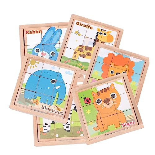 YARNOW 1 Satz Holzpuzzle für Teiliges Cartoon Puzzle mit Tieren Fördert Frühkindliche Bildung Motorik und Kreatives für Jungen und Ab Jahren YARNOW 1 Satz Holzpuzzle für Teiliges Cartoon Puzzle mit Tieren Fördert Frühkindliche Bildung Motorik und Kreatives für Jungen und Ab Jahren von YARNOW